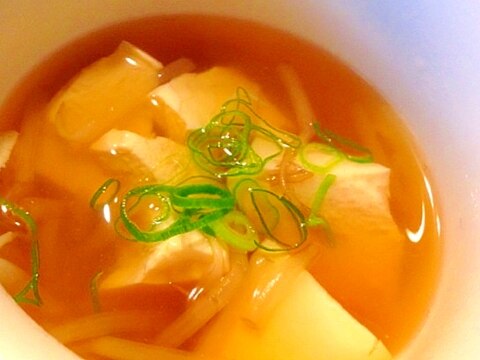 豆腐たっぷり中華スープ